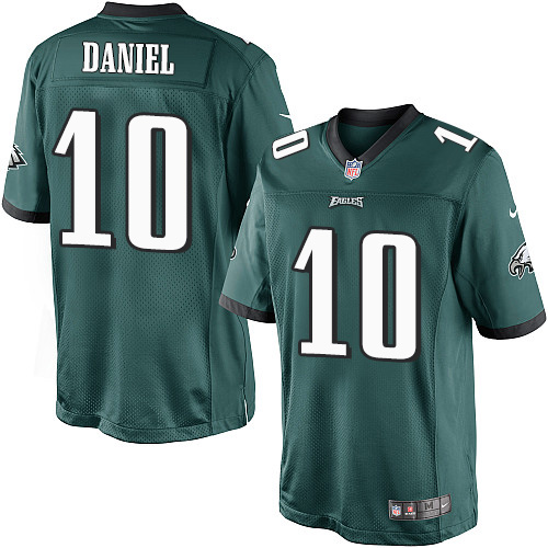 Men's Limited Chase Daniel Nike Jersey Midnight Green Home - #10 NFL Philadelphia Eagles